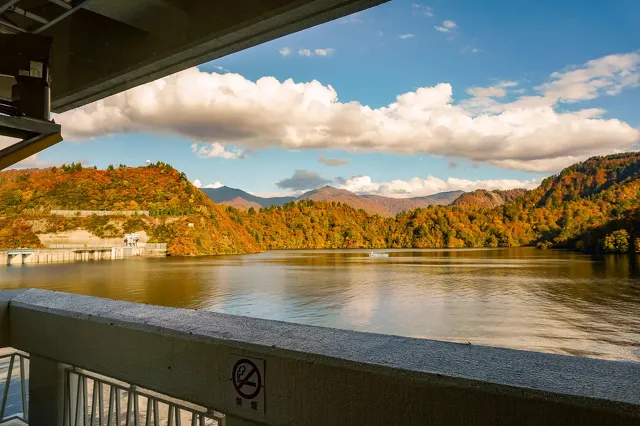 奥只見ターミナルと遊覧船