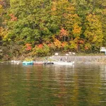 奥只見ターミナルと遊覧船