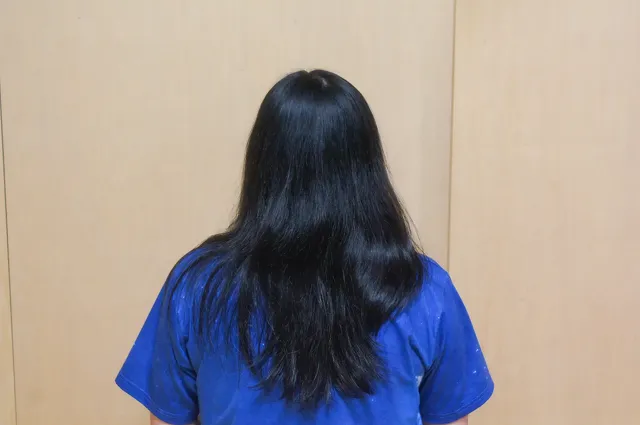 髪が伸びる様子