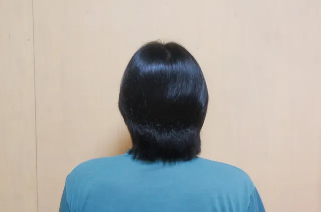 髪が伸びる様子