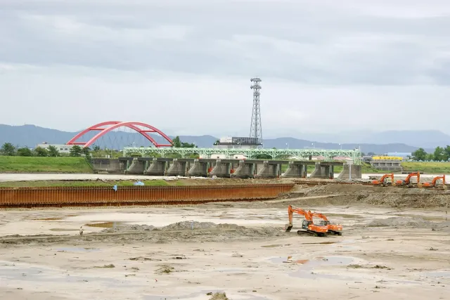 大河津可動堰現場見学会